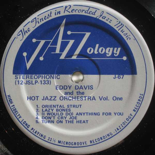 Eddy Davis & The Hot Jazz Orchestra : Eddy Davis And The Hot Jazz Orchestra (Vol. One) (LP)