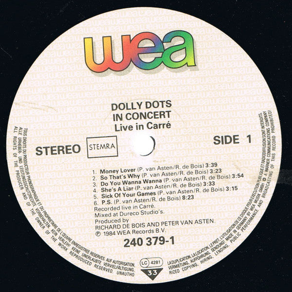 Dolly Dots : Dolly Dots In Concert - Live In Carré (LP, Album, Pos)