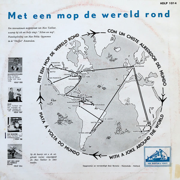 Max Tailleur : Met Een Mop De Wereld Rond (10", Album)