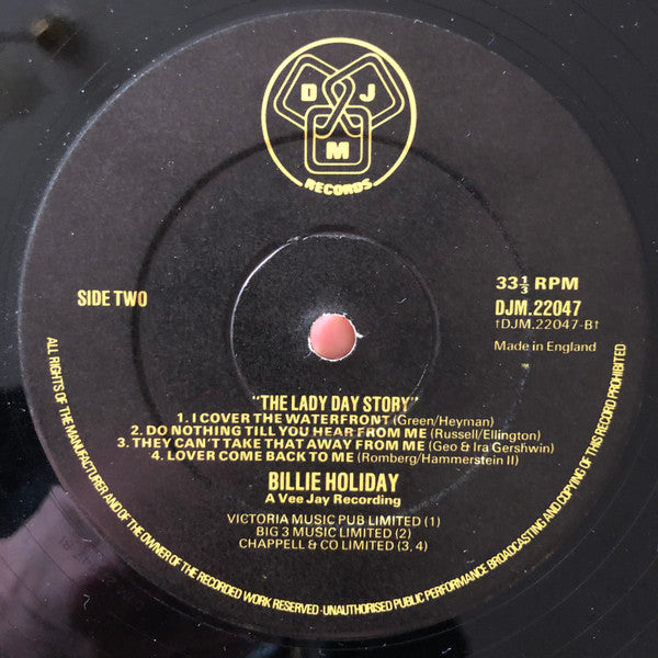 Billie Holiday : The Lady Day Story (LP, Comp, Mono)