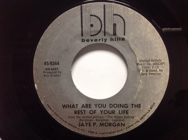 Jaye P. Morgan : Applause / What Are You Doing The Rest Of Your Life (7")