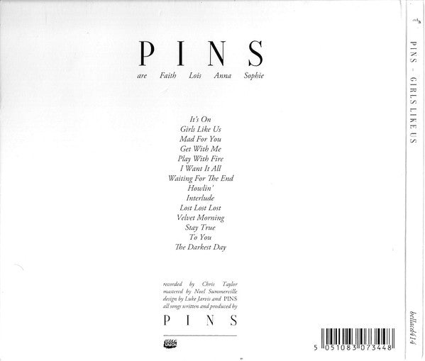 Pins : Girls Like Us (CD, Album)