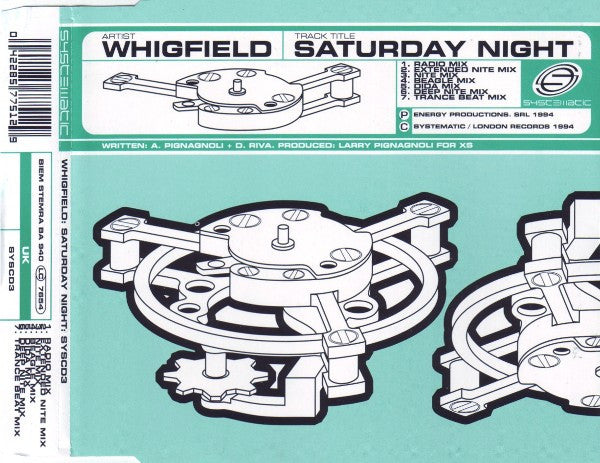 Whigfield : Saturday Night (CD, Single)