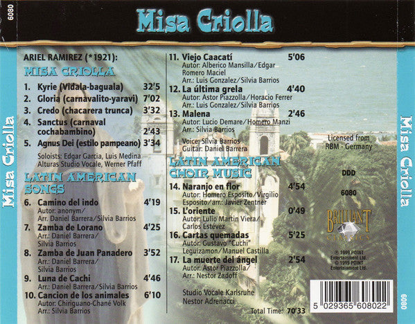 Various : Misa Criolla / Latin American Songs / Latin American Choir-Music (CD, Album, Comp)