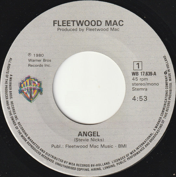 Fleetwood Mac : Angel (7", Single)