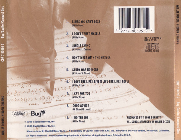 Willie Dixon : Hidden Charms (CD, Album)