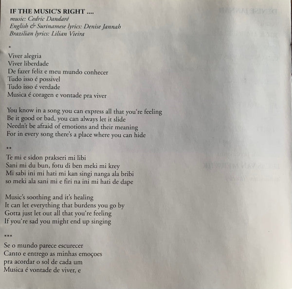 Denise Jannah : A Heart Full Of Music (CD, Album)