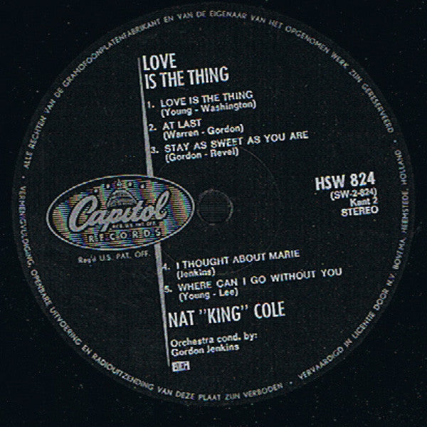 Nat King Cole : Love Is The Thing (LP, Album)