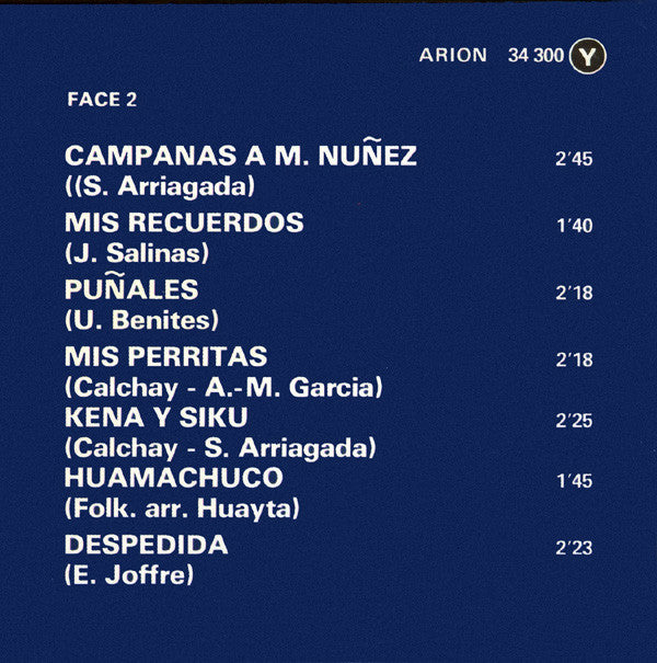 Los Calchakis : Les Flutes De L'Empire Inca - Volume 7 (LP, Album)