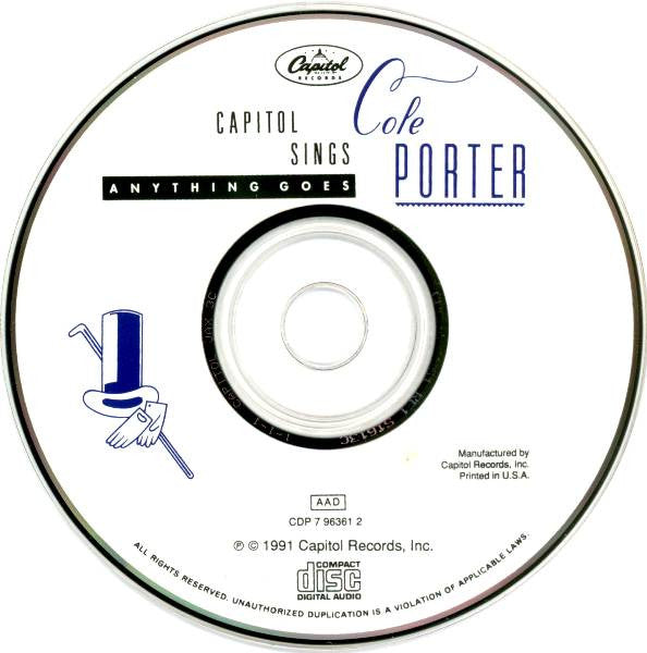 Various : Anything Goes - Capitol Sings Cole Porter (CD, Comp, RM)