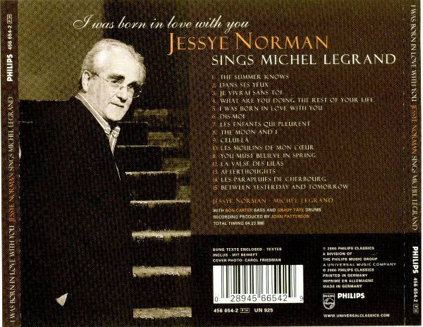 Jessye Norman : I Was Born In Love With You (Jessye Norman Sings Michel Legrand) (CD, Album)