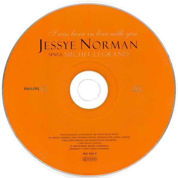 Jessye Norman : I Was Born In Love With You (Jessye Norman Sings Michel Legrand) (CD, Album)