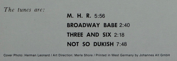 Johnny Hodges And His Orchestra : Not So Dukish 	 	 (LP)