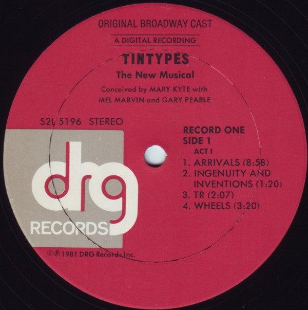 "Tintypes" Original Broadway Cast : Tintypes (2xLP, Album)