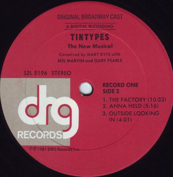 "Tintypes" Original Broadway Cast : Tintypes (2xLP, Album)