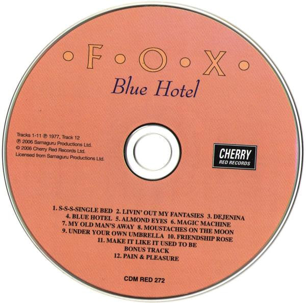 Fox (3) : Blue Hotel (CD, Album, RE)