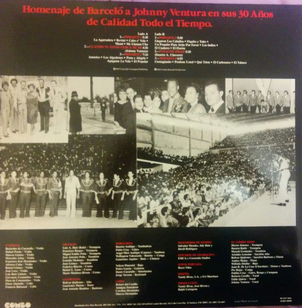 Johnny Ventura : El Hombre & Su Musica (The Man And His Music) (LP, Comp, Gol)