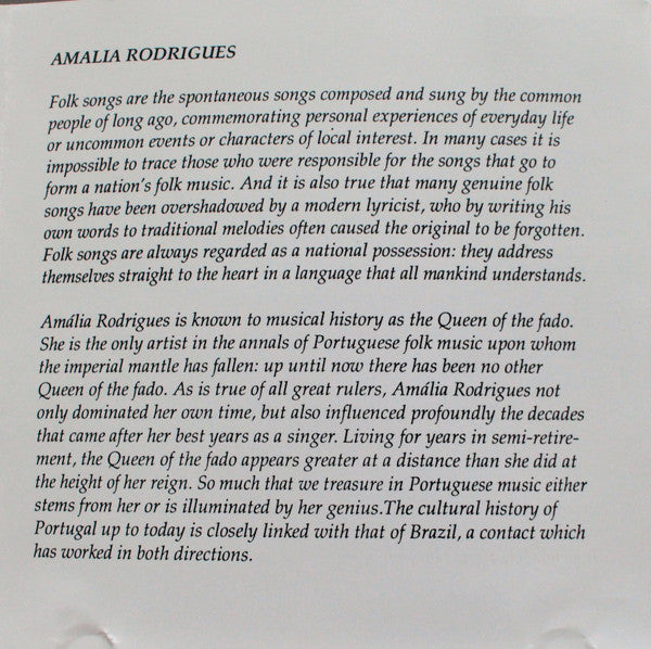 Amália Rodrigues : Queen Of The Fado (CD, Comp)