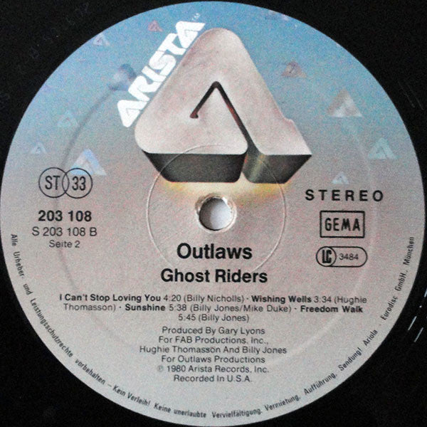 Outlaws : Ghost Riders (LP, Album)