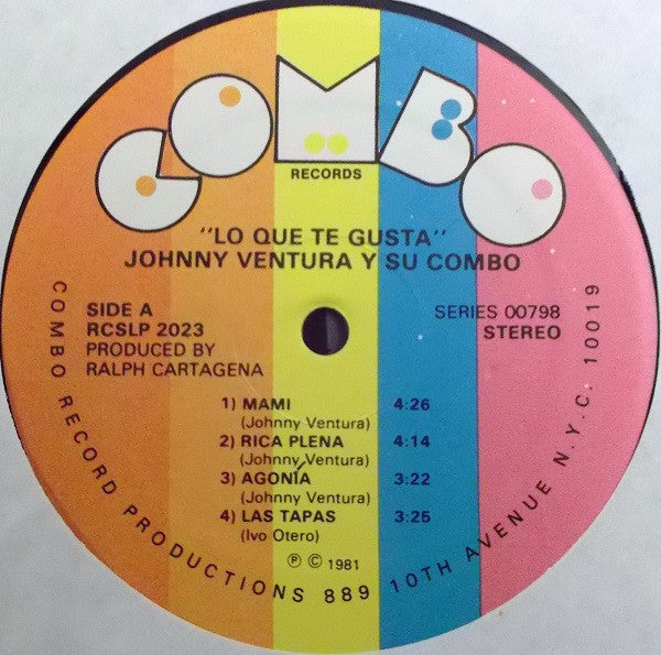 Johnny Ventura Y Su Combo : Lo Que Te Gusta (LP, Album)