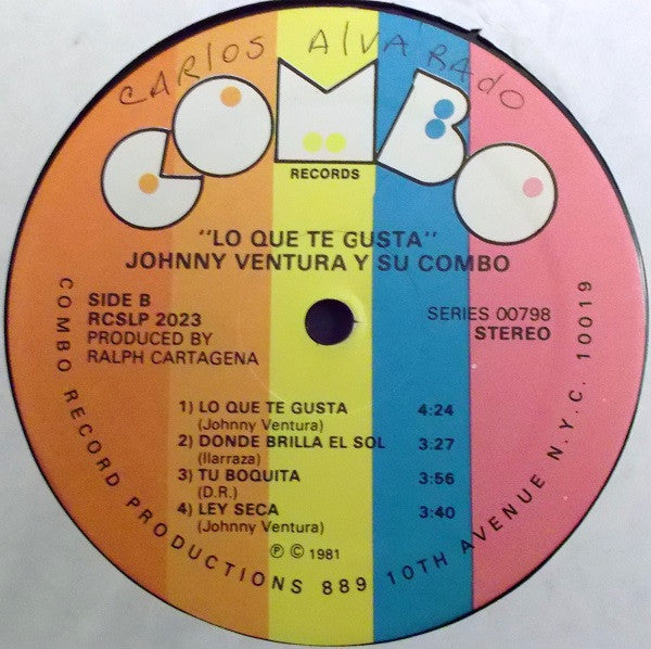 Johnny Ventura Y Su Combo : Lo Que Te Gusta (LP, Album)