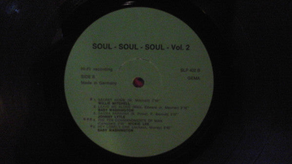 Various : Soul - Soul - Soul - Vol. 2 (LP, Comp)