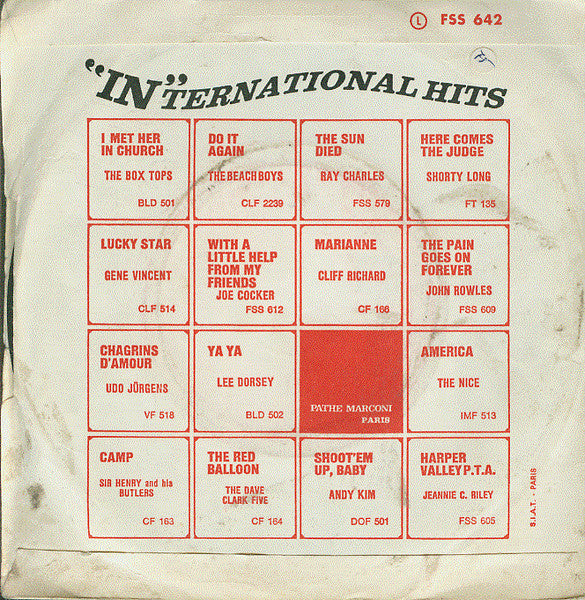 The Grassroots* : Bella Linda (7", Single)