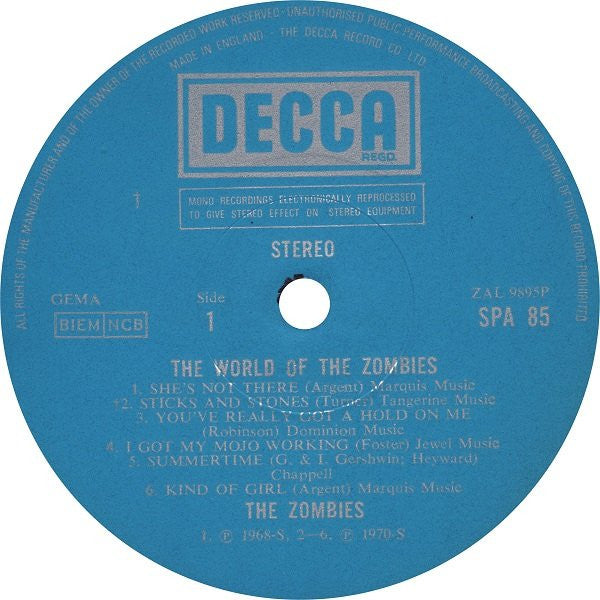 The Zombies : The World Of The Zombies (LP, Comp, Lam)