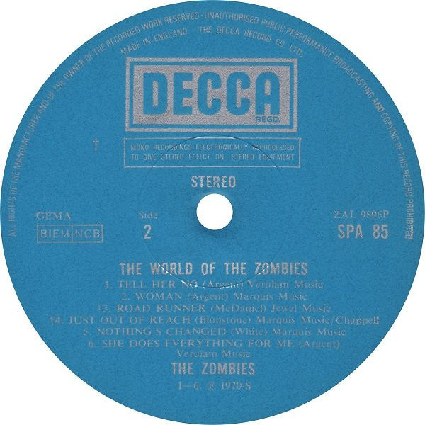 The Zombies : The World Of The Zombies (LP, Comp, Lam)
