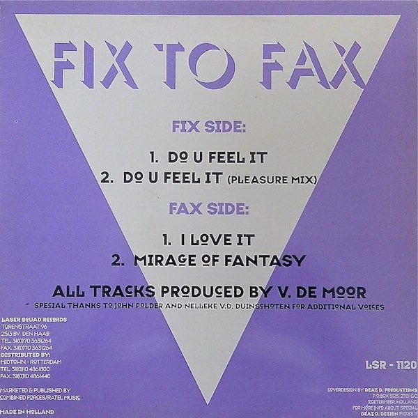 Fix To Fax : Do U Feel It (12")