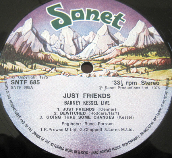 Barney Kessel : Just Friends (LP)