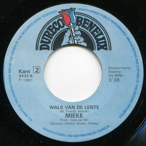 Mieke : Als Ik Jou Niet Had (7", Single)