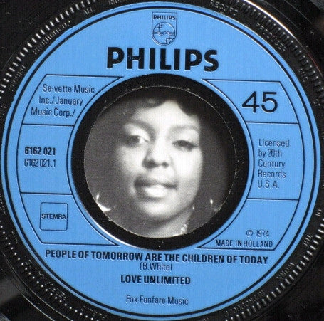 Love Unlimited : People Of Tomorrow Are The Children Of Today / So Nice To Hear (7", Single)