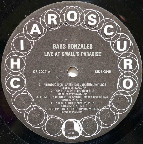 Babs Gonzales : Live At Small's Paradise (LP)