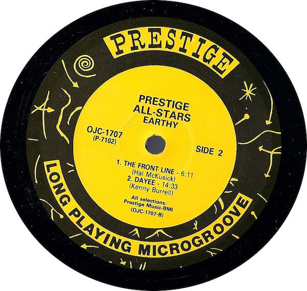 The Prestige All Stars : Earthy (LP, Album, Mono, Ltd, RE, RM, Aud)