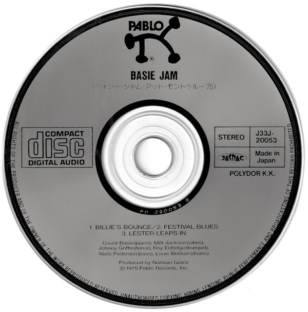 Count Basie : Count Basie Jam Session At The Montreal Jazz Festival 1975 = ベイシー・ジャム・アット・モントゥルー’７５ (CD, Album, RE)