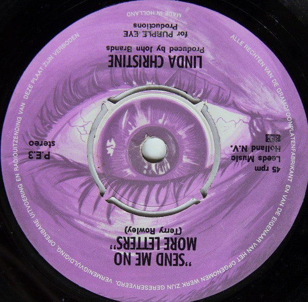 Linda Christine : Send Me No More Letters / Feeling Awful Cold Today (7", Single)