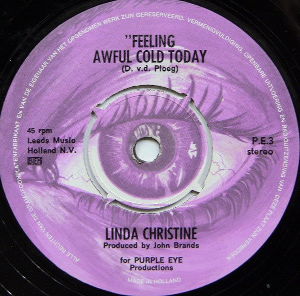 Linda Christine : Send Me No More Letters / Feeling Awful Cold Today (7", Single)