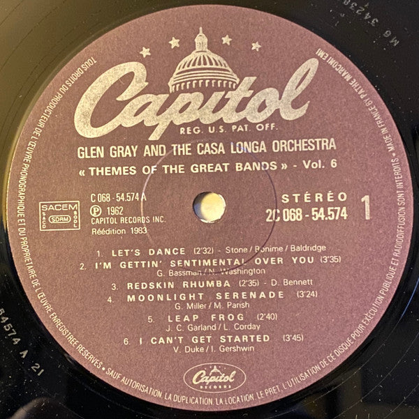 Glen Gray & The Casa Loma Orchestra : Themes Of The Great Bands (LP, Album, RE)