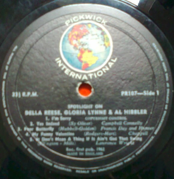 Della Reese, Gloria Lynne And Al Hibbler : Spotlight On (LP, Comp, Mono)