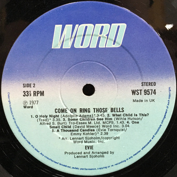 Evie (2) : Come On, Ring Those Bells (LP)