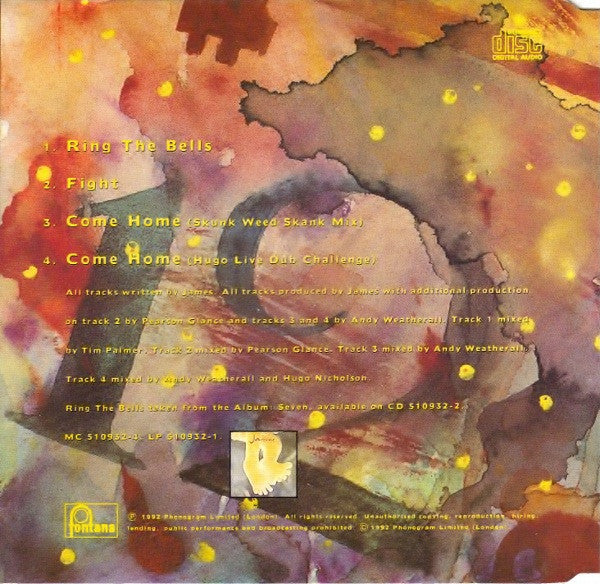James : Ring The Bells (CD, Single)