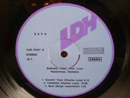 Greg Badolato, Serge Lazarevitch, Charles Loos, Jean-Louis Rassinfosse, Felix Simtaine : Sava (LP)