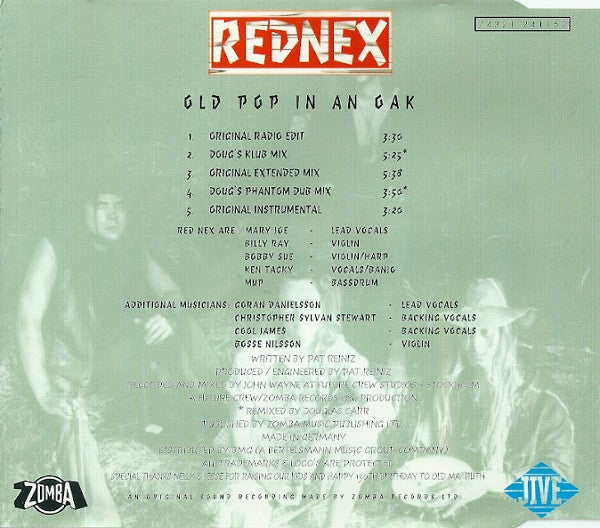 Rednex : Old Pop In An Oak (CD, Maxi)