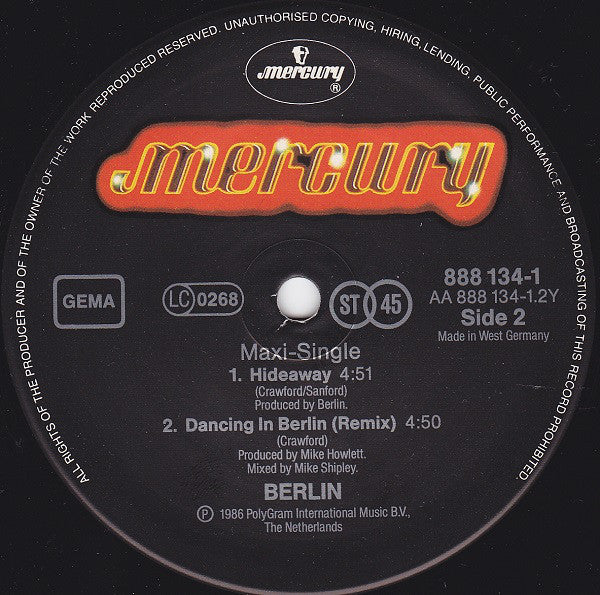 Berlin : Like Flames (12", Maxi)