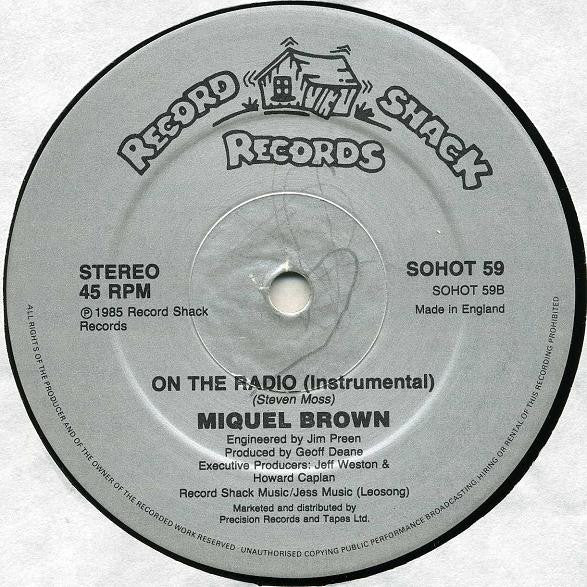 Miquel Brown : On The Radio (12")