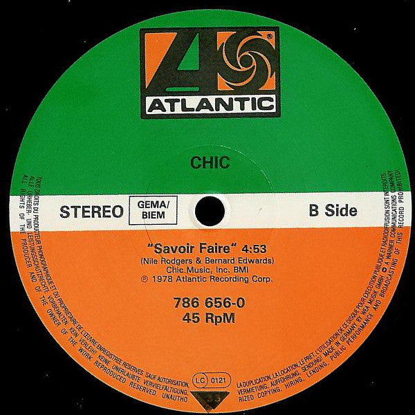 Chic : Jack Le Freak (Extended Remix '87) (12")