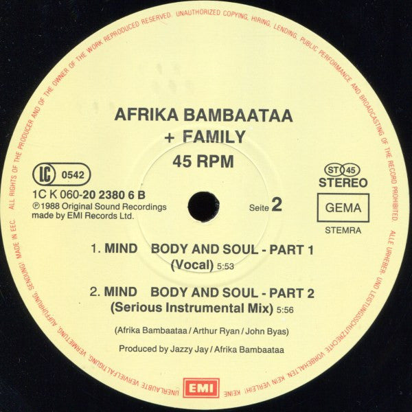 Afrika Bambaataa & Family : Reckless (12", Maxi)