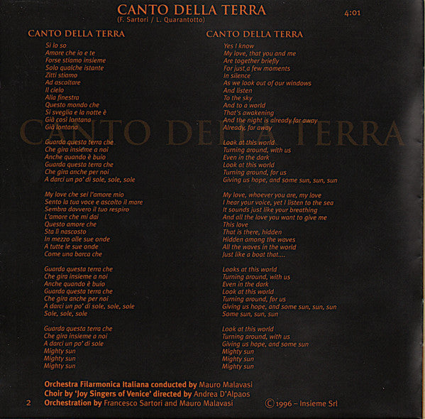 Andrea Bocelli : Sogno (CD, Album, PMD)