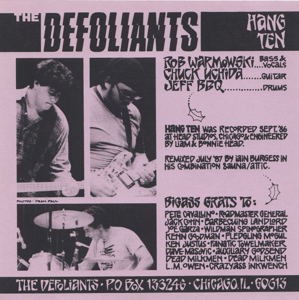 The Defoliants : Hang Ten (7", EP)
